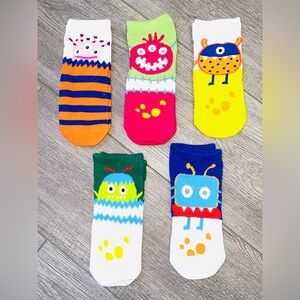 Boy’s Monster Socks. Size 3-5.
